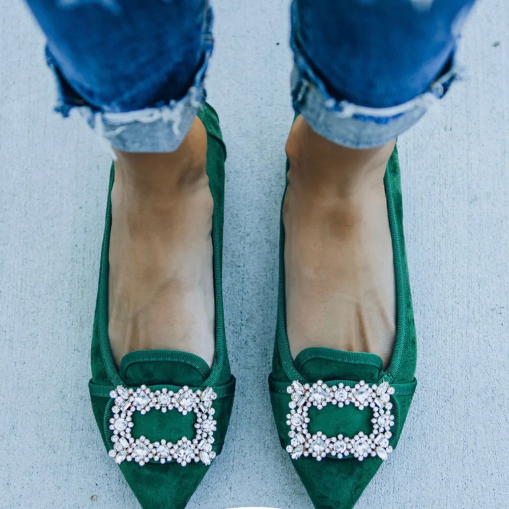 VICI VANDERPUMP SUEDE FLATS